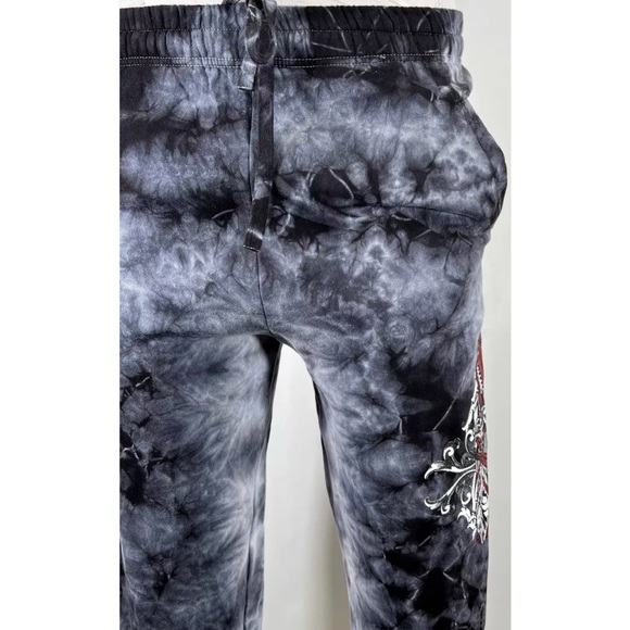 Xtreme Couture by Affliction Men's Sweatpants Jogger Phantom Skull Biker - Picture 4 of 11